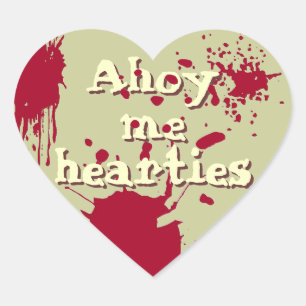 Adesivo Coração Ahoy me heartis
