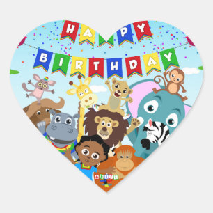 Adesivo Coração Akili & Friends Sticker 1