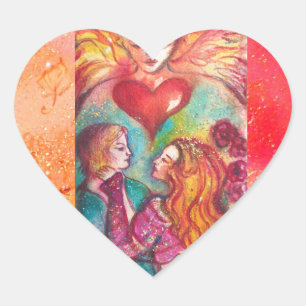 Adesivo Coração ALVOS PERDIDOS DE SOMBRA, AMOR Dia de os namorados