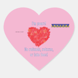 Adesivo Coração Americus Video I'm Yours Valentine #2