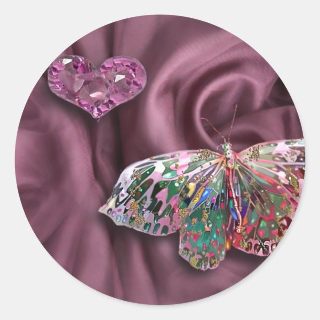 Adesivo Coração Ametista! (Frente)