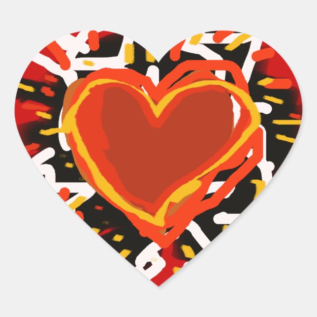 Adesivo Coração amor (Frente)