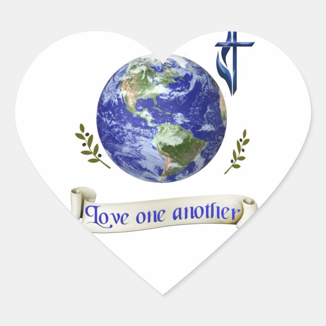 Adesivo Coração Amor a outro (Frente)