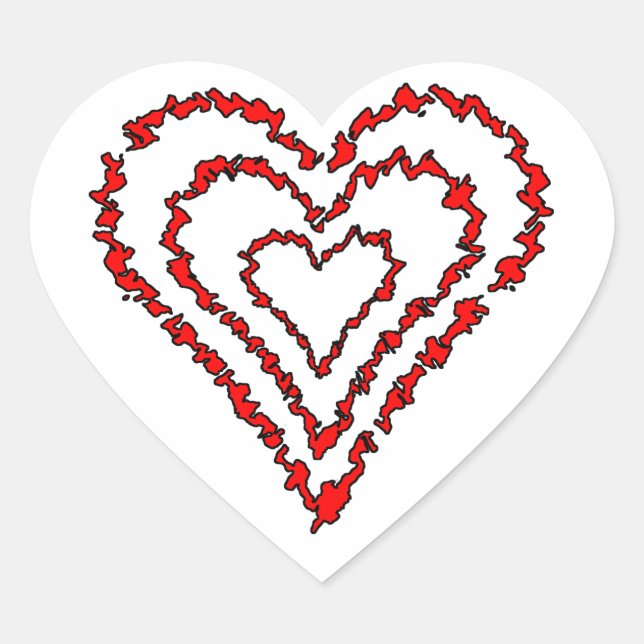 Adesivo Coração Amor Coração (Frente)