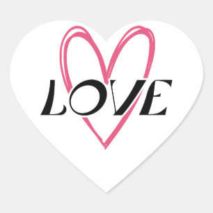 Adesivo Coração Amor Coração