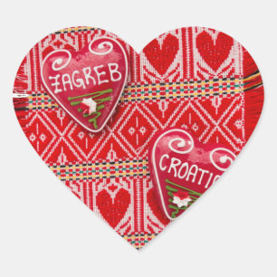 Adesivo Coração Amor de Zagreb