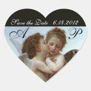 Adesivo Coração Amor e Psyche como criança Festa de casamento Mon