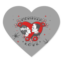 amor monstro rockabilly frankenstein valentine