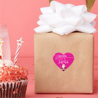 Adesivo Coração "Amor, Papais noeis" Presente de Natal Personaliza