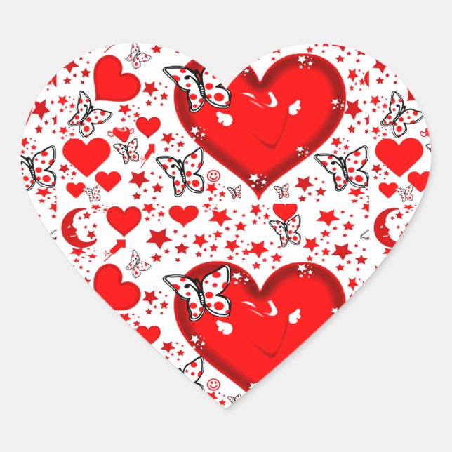 Adesivo Coração Amor, para sempre (Frente)
