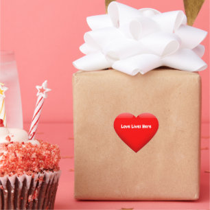 Adesivo Coração Amor Vive Aqui