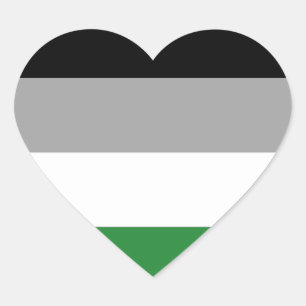 Adesivo Coração Androphilia Pride Flag