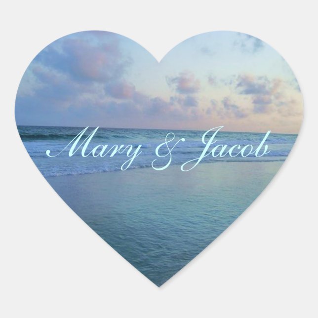 Adesivo Coração Anéis De Amor (Frente)