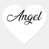 Angel Sickers Heart Sticker