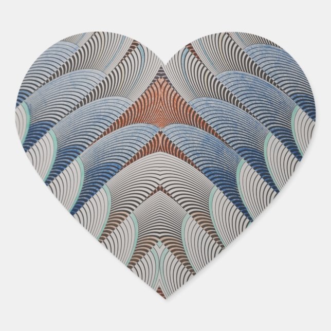 Adesivo Coração Angel Wings Heart Stickers (Frente)