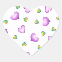 Aniversário Coração Roxo Romântico Fofo  