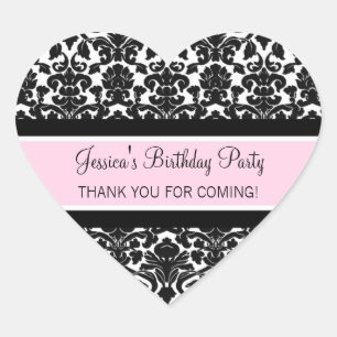 Adesivo Coração Aniversário Obrigado Nome Personalizado Marcas De 