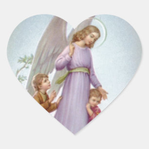 Adesivo Coração Anjo-da-guarda