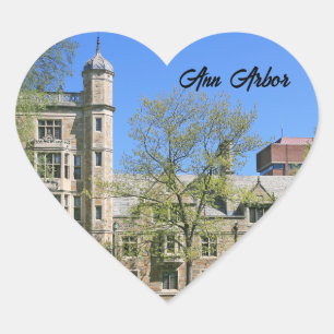 Adesivo Coração Ann Arbor Michigan Sticker - Heart Heart Sticker