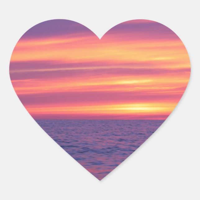 Adesivo Coração Antes do nascer do sol (Frente)