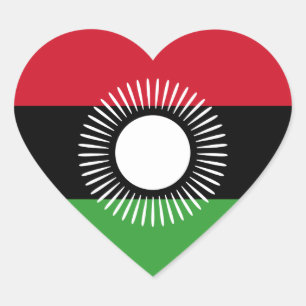 Adesivo Coração antigo malauí