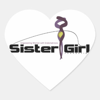 Adesivo Coração Apoio à sensibilização para a endometriose