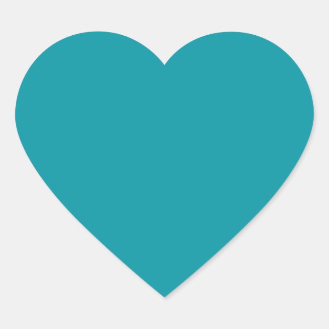 Adesivo Coração Aqua Heart Sticker (Frente)