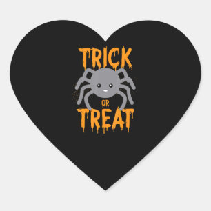 Adesivo Coração Aranha Gota - Truque Ou Tratamento - Halloween
