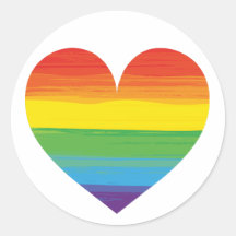 Coração arco-íris