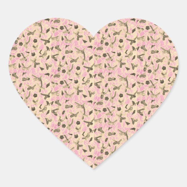 Adesivo Coração Arcos flutuantes embelezados (Frente)