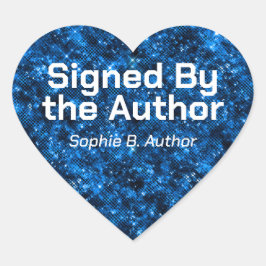 Adesivo Coração Assinatura Personalizada do Autor de Ficha Científ