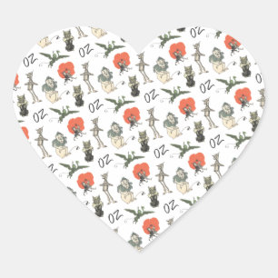 Adesivo Coração Assistente de Caracteres Oz