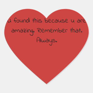 Adesivo Coração Ato aleatório de bondade presente - viciante de am