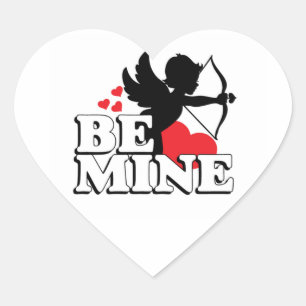 Adesivo Coração Autocolante/Cupido Personalizado
