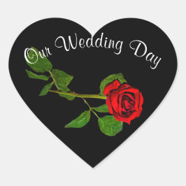 Adesivo Coração Autocolantes, Envelopes de Selo, Coleção de Rosas 