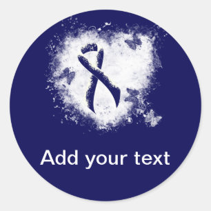 Adesivo Coração azul escuro do Grunge da fita