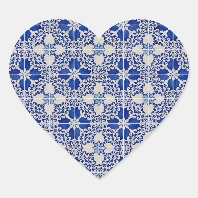 Adesivo Coração Azulejos cerâmicos (Frente)