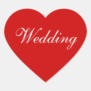 Adesivo Coração Balão de Convidados Personalizados Vermelho