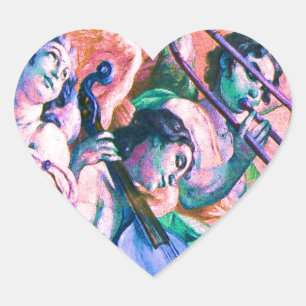 Adesivo Coração Banda celestial da música