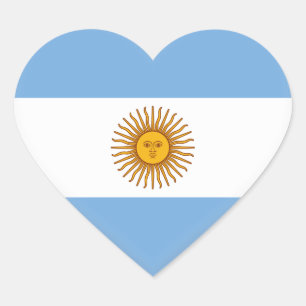 Adesivo Coração Bandeira Argentina (argentina)