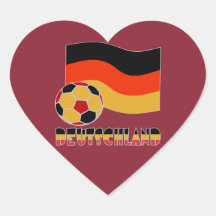 Bandeira da Alemanha e Bola de Futebol Borda Cinza