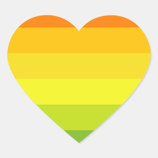 Adesivo Coração Bandeira do Orgulho Hermafrodita (Frente)