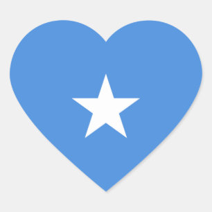 Adesivo Coração bandeira somalia