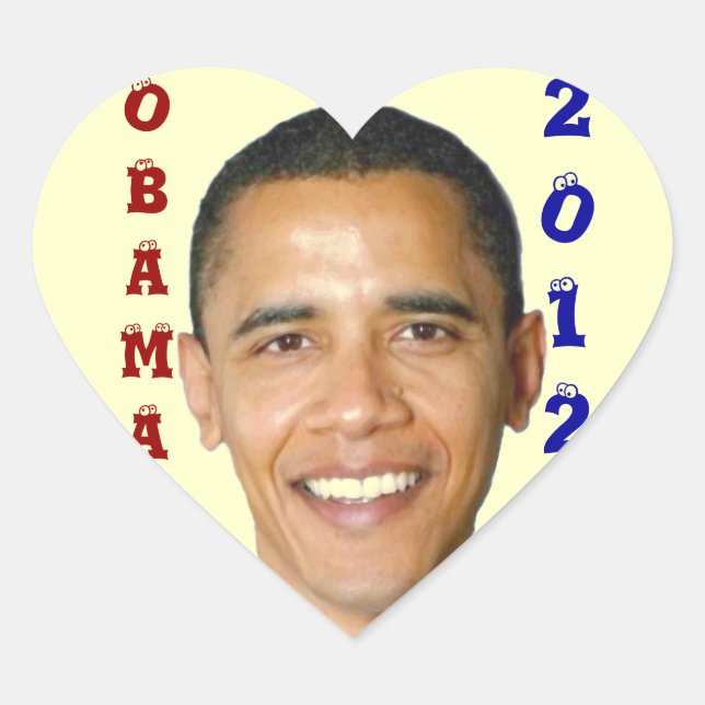 ADESIVO CORAÇÃO BARACK OBAMA_ 2012 (Frente)