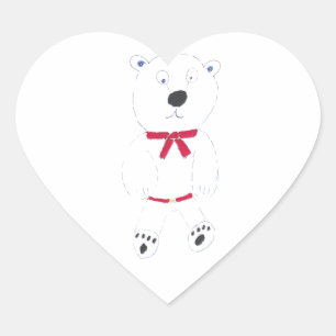 Adesivo Coração Barry Bear Heart Stickers