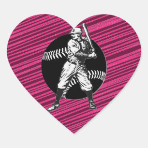 Adesivo Coração Baseball:Vintage Heart Sticker