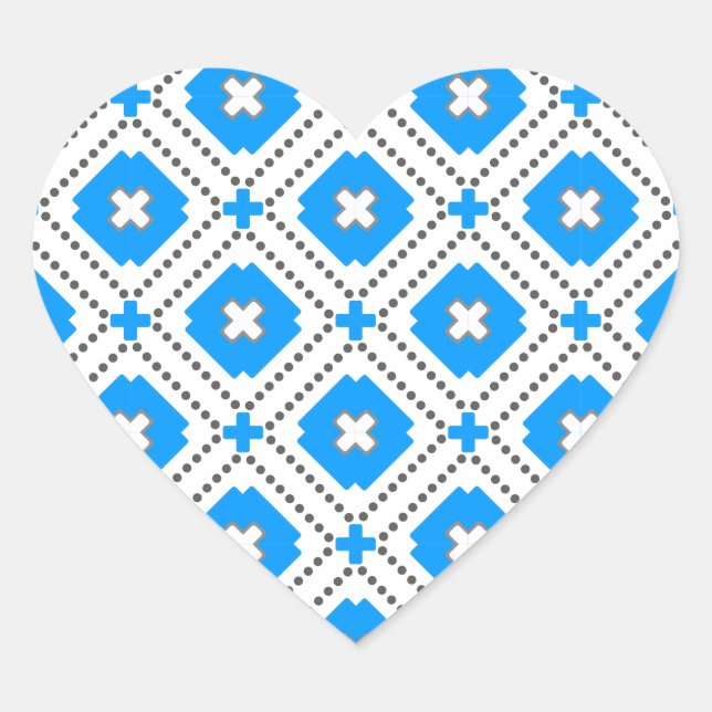 Adesivo Coração Bavaria Pattern (Frente)