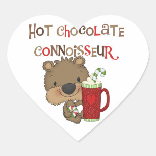 Adesivo Coração Bebida Connoisseur de Chocolate Quente
