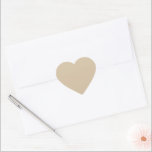 Adesivo Coração Bege Champanhe<br><div class="desc">Bege champanhe é uma mistura suave e pálida de bege e dourado claro, beijada por subtis tons de amarelo quente ou rosa. Inspirada pela elegância atemporal de vinho espumante, essa cor evoca luxo, sofisticação e celebração. Seu brilho discreto a torna uma favorita para casamentos, eventos corporativos e momentos cotidianos de...</div>