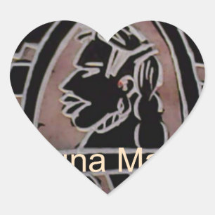 Adesivo Coração Beleza Africana: Bongo Maasai Retrai Arte Tribal